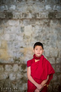 emotional young buddhist monk from Nepal